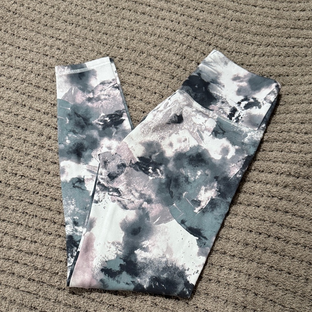 Balance Collection Women's Abstract Print Leggings - Black, Gray, White